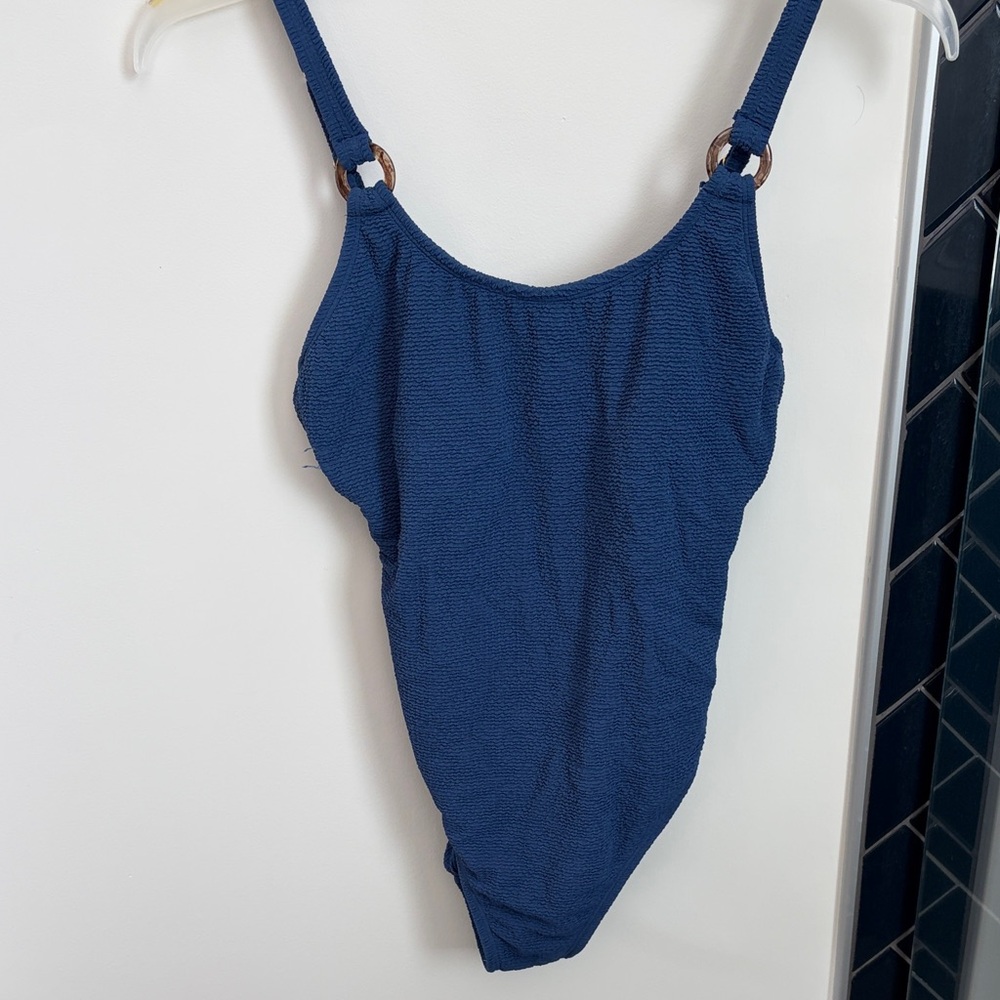 Shade & Shore Blue One-Piece Swimsuit